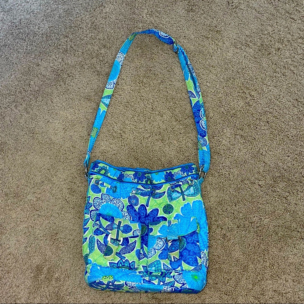 Vera Bradley Doodle Daisy Quick Draw Crossbody Bag